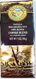 ロイヤルコナコーヒー/バニラマカダミア/10%KONA・粉タイプAD7oz(198g)