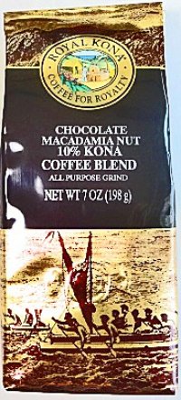 ロイヤルコナコーヒー/チョコマカダミア/10%KONA・粉タイプAD7oz(198g)