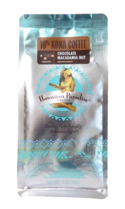 画像1: ハワイアンパラダイスコーヒー/チョコレートマカダミアナッツ/10%KONA 粉タイプ（198g）