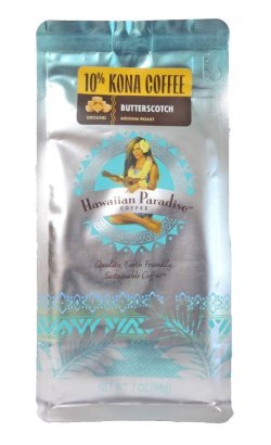 画像1: ハワイアンパラダイスコーヒー/バタースコッチ/10%KONA 粉タイプ（198g）
