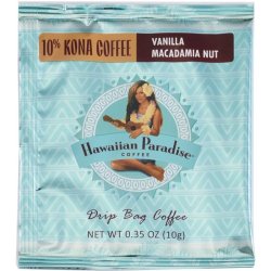 画像1: ハワイアンパラダイスコーヒー10%KONA/バニラマカダミア/ドリップバッグコーヒー(10g)