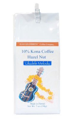 画像1: ハワイアンブリューコーヒー/ヘーゼルナッツ/10%KONA・粉タイプAD7oz(198g)