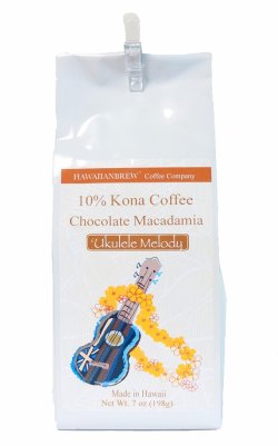 画像1: ハワイアンブリューコーヒー/チョコレートマカダミア/10%KONA・粉タイプAD7oz(198g)