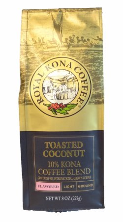 画像1: ロイヤルコナコーヒー・トーステッドココナッツ/10%KONA・粉タイプAD8oz(227g)