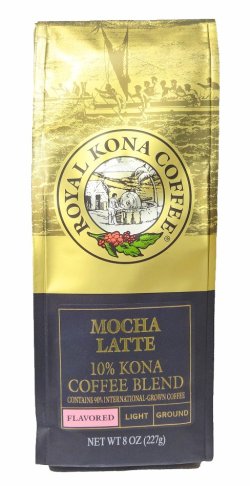 画像1: ロイヤルコナコーヒー・モカラテ/10%KONA・粉タイプ8oz(227g)