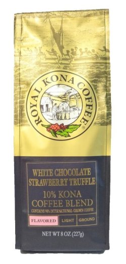 画像1: ロイヤルコナコーヒー・ホワイトチョコ ストロベリートリュフ/10%KONA・粉タイプ8oz(227g)