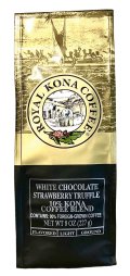 ロイヤルコナコーヒー・ホワイトチョコ ストロベリートリュフ/10%KONA・粉タイプ8oz(227g)