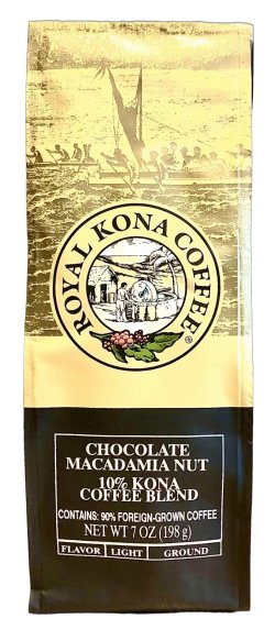 画像1: ロイヤルコナコーヒー/チョコマカダミア/10%KONA・粉タイプAD7oz(198g)
