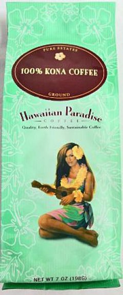 ハワイアンパラダイス100%コナコーヒー/粉タイプAD(198g)