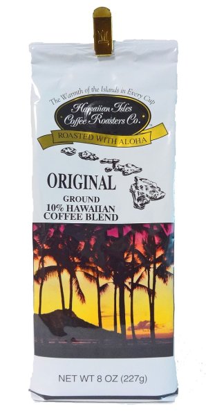 画像1: ハワイアンアイルズコーヒー/オリジナル10％Hawaiian Coffee/粉タイプ(227g) (1)