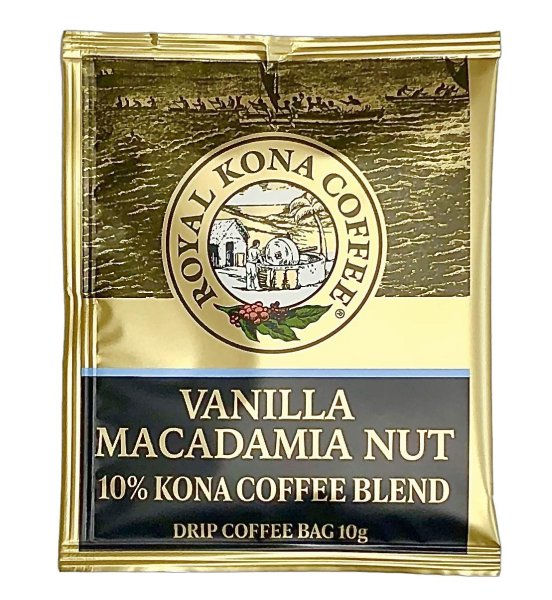 画像1: ロイヤルコナコーヒー/バニラマカダミア/10%KONA・ドリップコーヒーバッグ(10g)  (1)
