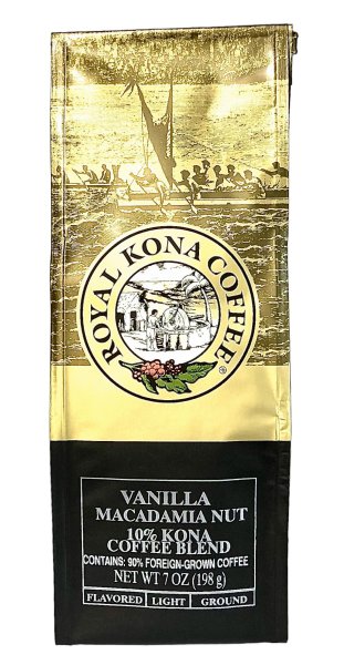 画像1: ロイヤルコナコーヒー/バニラマカダミア/10%KONA・粉タイプAD7oz(198g) (1)