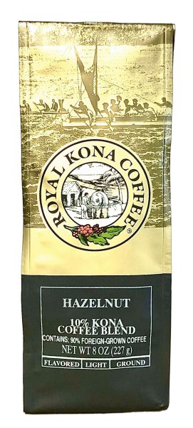 画像1: ロイヤルコナコーヒー・ヘーゼルナッツ/10%KONA・粉タイプAD8oz(227g) (1)