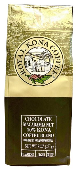 画像1: ロイヤルコナコーヒー/チョコマカダミア/10%KONA・粉タイプAD8oz(227g) (1)