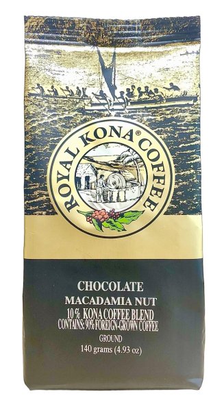 画像1: 【9月から140gにリサイズされました】ロイヤルコナコーヒー・チョコマカダミア/10%KONA粉タイプ(140g) (1)