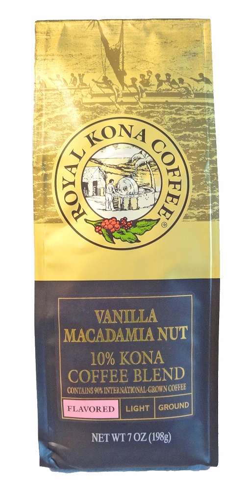 ロイヤルコナコーヒー/バニラマカダミア/10%KONA・粉タイプAD7oz(198g) - Royal Hawaiian cafe